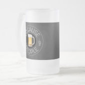 Weil Menschen (Bier) Mattierte Glas Bier Tasse (Vorderseite Links)
