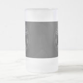 Weil Menschen (Bier) Mattierte Glas Bier Tasse (Mittel)