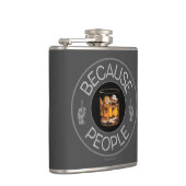 Weil Menschen (Whiskey) Flasche Flachmann (Rechts)