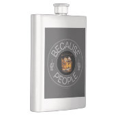 Weil Menschen (Whiskey) Flasche Flachmann (Rechts)