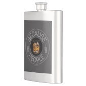 Weil Menschen (Whiskey) Flasche Flachmann (Links)