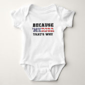 Weil 'Merica Baby Strampler (Vorderseite)