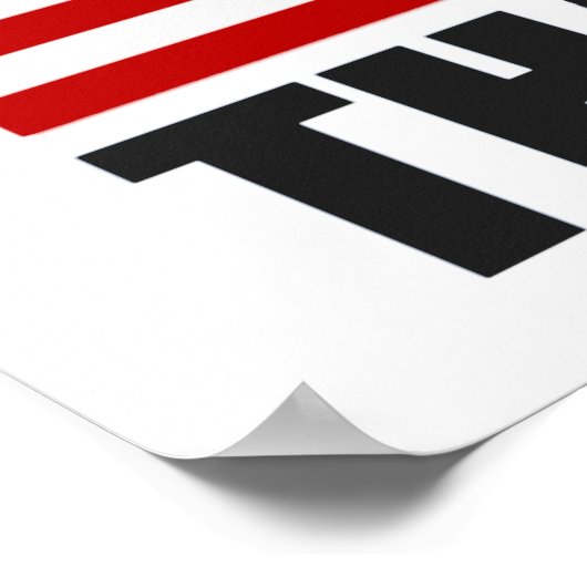 WEIL "MERICA, DAS IST WARUM US Flag Poster (groß) (Ecke)