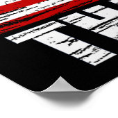 WEIL "MERICA, DAS IST WARUM US Flag Poster (klein) (Ecke)