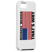 WEIL MERICA DESHALB US Flagge iPhone 5 Fall Case-Mate iPhone Hülle (Rückseite/rechts)
