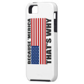 WEIL MERICA DESHALB US Flagge iPhone 5 Fall Case-Mate iPhone Hülle (Rückseite Links)