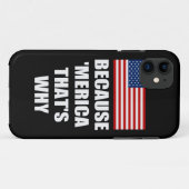 WEIL MERICA DESHALB US Flagge iPhone 5 Fall Case-Mate iPhone Hülle (Rückseite (Horizontal))