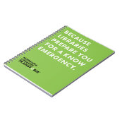 Weil Notgewundenes Notizbuch kennen Sie Notizblock (Linke Seite)