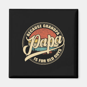 Weil Opa für alte Männer ist Vintage Retro Sonnenb Magnet