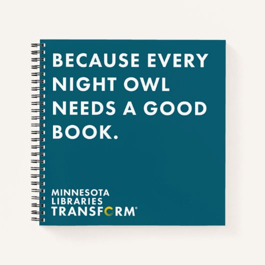 Weil Owl Square Notebook Notizblock (Vorderseite)