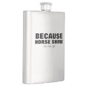 Weil Pferdeshow-Flasche Flachmann (Rechts)