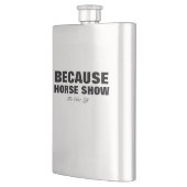 Weil Pferdeshow-Flasche Flachmann (Links)