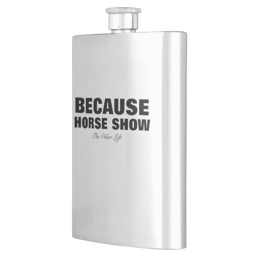 Weil Pferdeshow-Flasche Flachmann (Links)