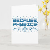 Weil Physik lustig ist Karte (Gelbe Blume)