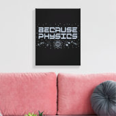 Weil Physik lustig ist Leinwanddruck (Insitu (Wohnzimmer))