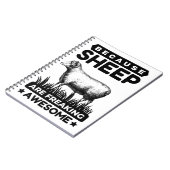 Weil Schafe Phantastisch frieren Notizblock (Linke Seite)