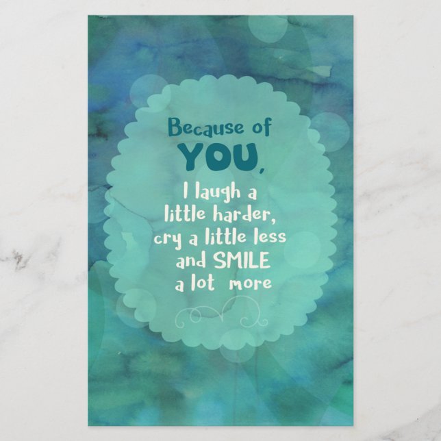 Weil Sie (Vorderseite)