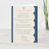 Weil Sie mich Gedicht Katzen-Beileid liebten Karte (Vorderseite)