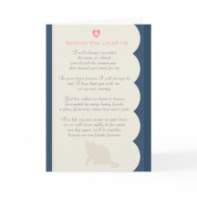 Weil Sie mich Gedicht Katzen-Beileid liebten