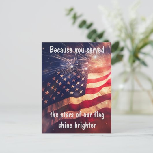 Weil Sie Postkarte (Stehend Vorderseite)