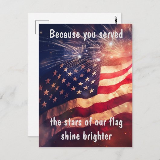 Weil Sie Postkarte (Vorne/Hinten)