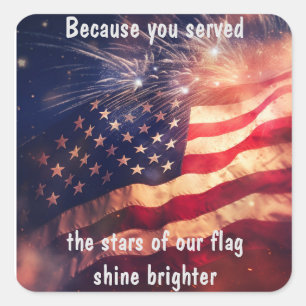 Weil Sie Quadratischer Aufkleber