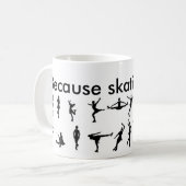 weil Skaten Leben ist Kaffeetasse (Vorderseite Links)