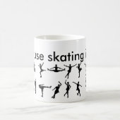 weil Skaten Leben ist Kaffeetasse (Mittel)