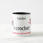 Weil Stricken nicht aufregend genug ist Tasse (Zentrum)