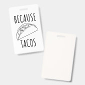 Weil Tacos Ausweis (Front & Back)