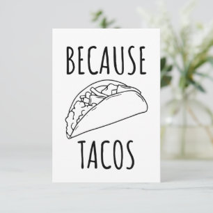 Weil Tacos Dankeskarte