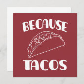 Weil Tacos Einladung (Vorne/Hinten)