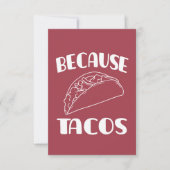 Weil Tacos Einladung (Vorderseite)