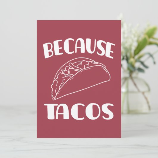 Weil Tacos Save The Date (Stehend Vorderseite)