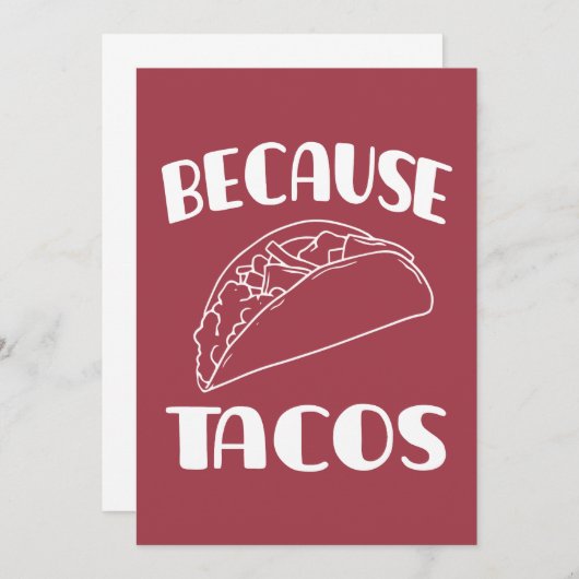 Weil Tacos Save The Date (Vorne/Hinten)