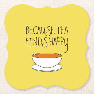 Weil Tee glücklichen Slogan findet, japanischen S Untersetzer