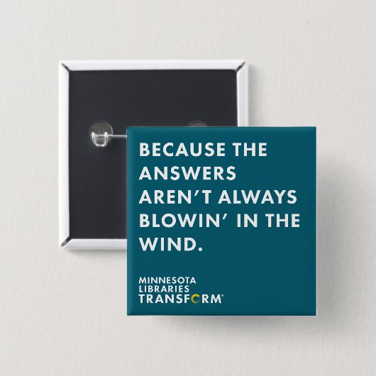 Weil Wind-aquamariner Knopf Button (Vorne & Hinten)