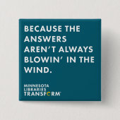 Weil Wind-aquamariner Knopf Button (Vorderseite)