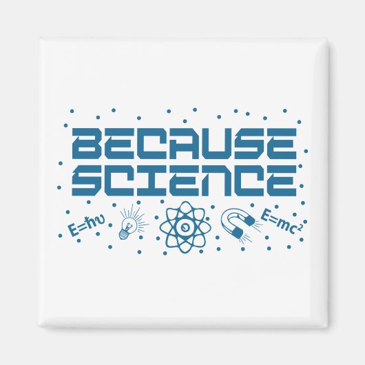 Weil Wissenschaft funny Magnet (Vorne)