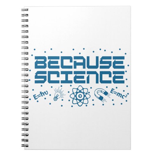 Weil Wissenschaft funny Notizblock (Vorderseite)
