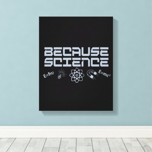 Weil Wissenschaft Leinwanddruck (Insitu (Holzboden))