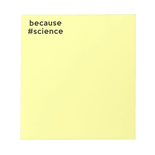 Weil Wissenschaft Notizblock (Vorderseite)