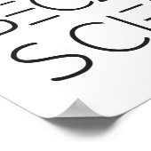 Weil Wissenschaft Poster (Ecke)