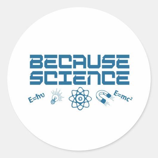Weil Wissenschaft Runder Aufkleber (Vorderseite)