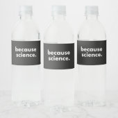 Weil Wissenschaft Wasserflaschenetikett (Flaschen)