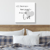 weil zwei Menschen in Liebe gefallen moderne schli Leinwanddruck (Insitu (Schlafzimmer))