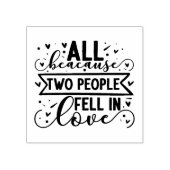 Weil zwei Menschen in Liebe versinken Gummistempel (Prägung)