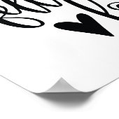 Weil zwei Menschen in Liebe versinken Poster (Ecke)