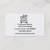 Weil zwei Menschen in Liebe versinken Visitenkarte (Vorderseite)