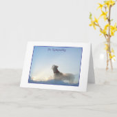 Weim Beileids-Karte Karte (Gelbe Blume)